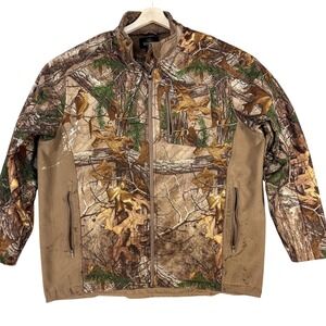 RedHead Jacket Mens 2XL Brown Realtree Xtra Camo Softshell Hunting Workwear Camp